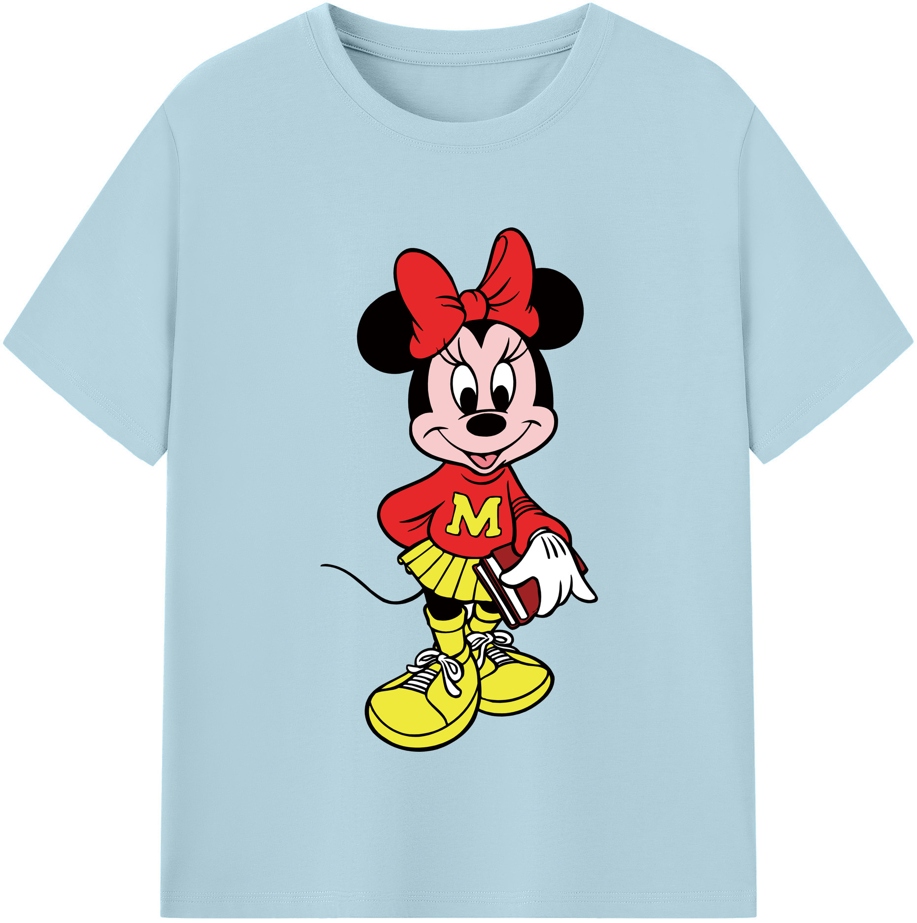 （画像用） ミッキーマウス Mickey Mouse 綿100％半袖Tシャツ（フロントプリント）